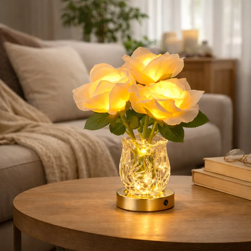 Rosalia | Romantische LED-Blütenlampe