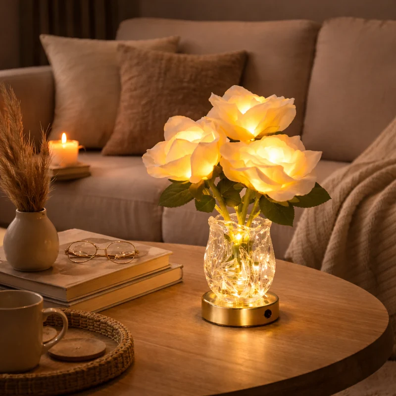 Rosalia | Romantische LED-Blütenlampe