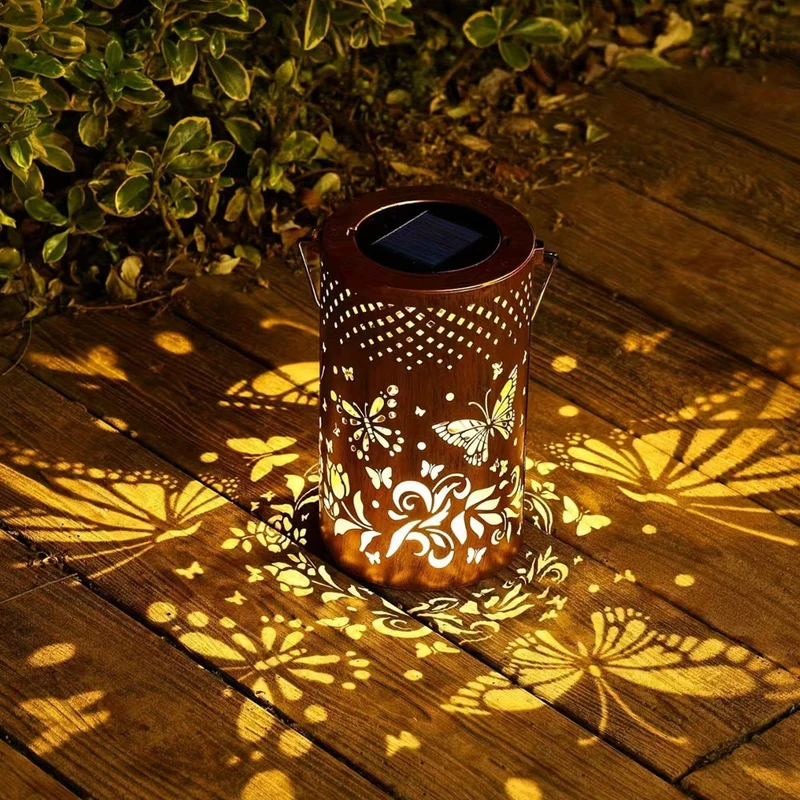 SylvaLux | Solarlaterne mit Baummuster, IP55 wasserdicht