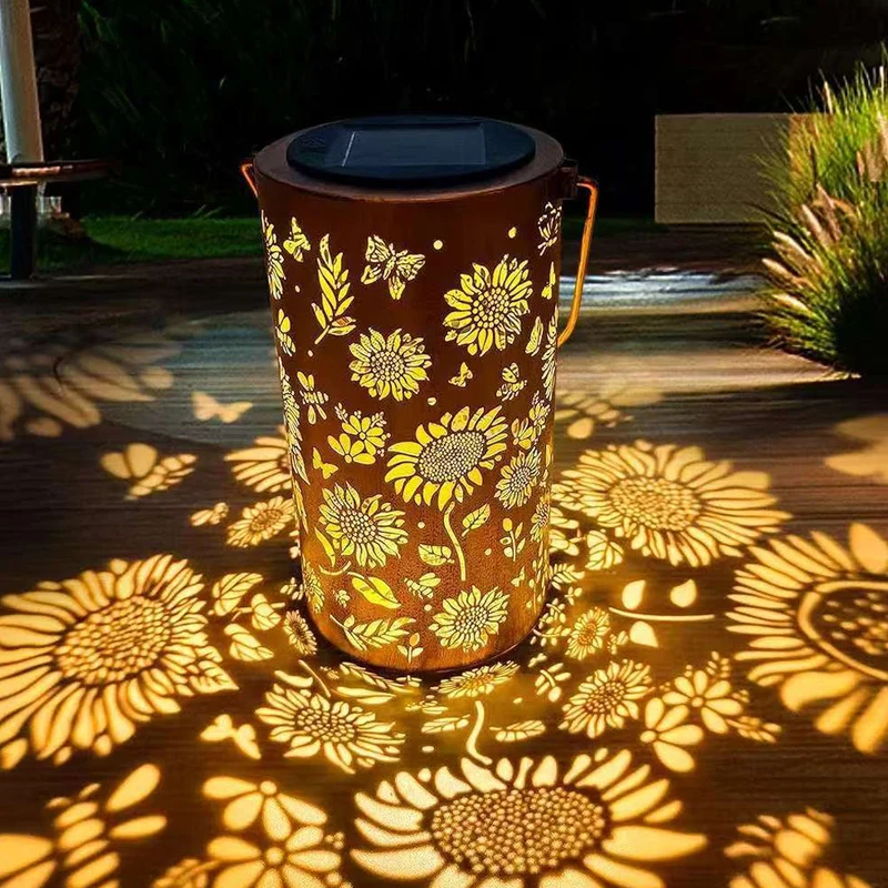 SylvaLux | Solarlaterne mit Baummuster, IP55 wasserdicht
