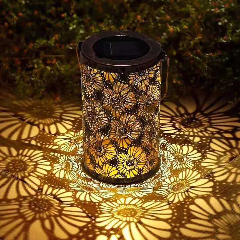 SylvaLux | Solarlaterne mit Baummuster, IP55 wasserdicht