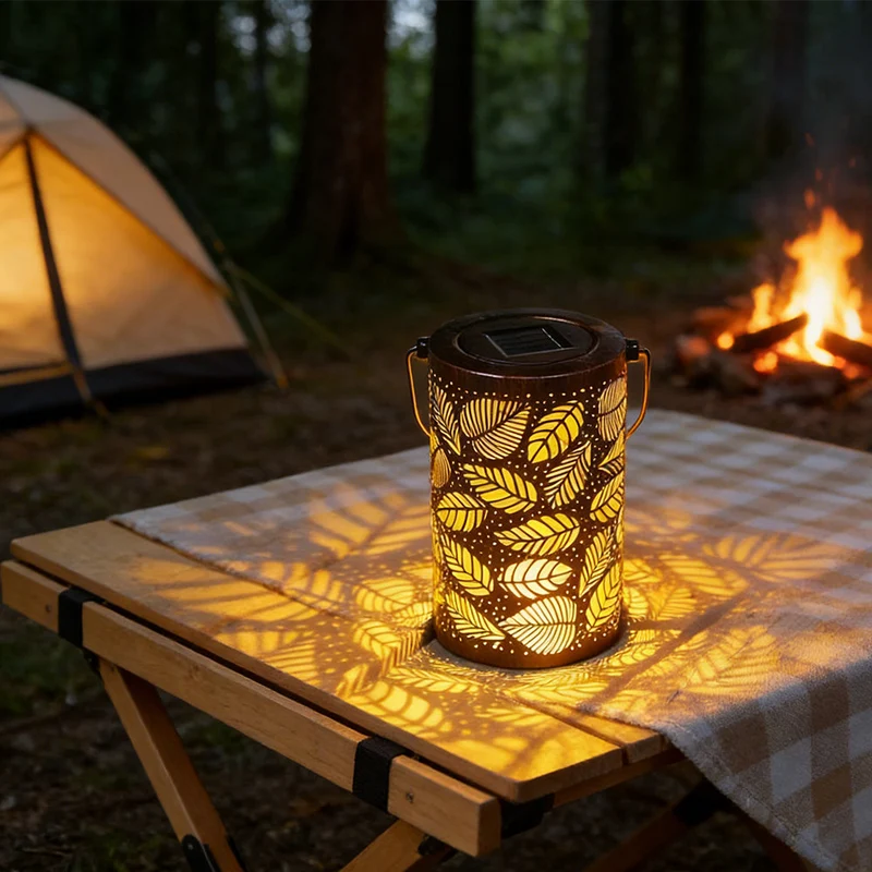 SylvaLux | Solarlaterne mit Baummuster, IP55 wasserdicht