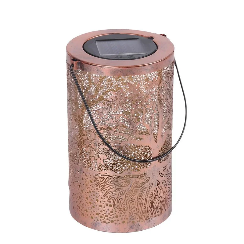 SylvaLux | Solarlaterne mit Baummuster, IP55 wasserdicht