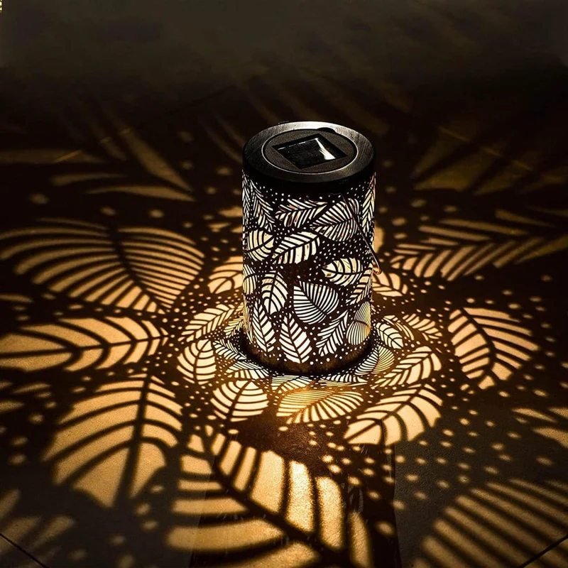 VerdaLux | Kabellose Solarlampe im Blätterdesign für den Garten