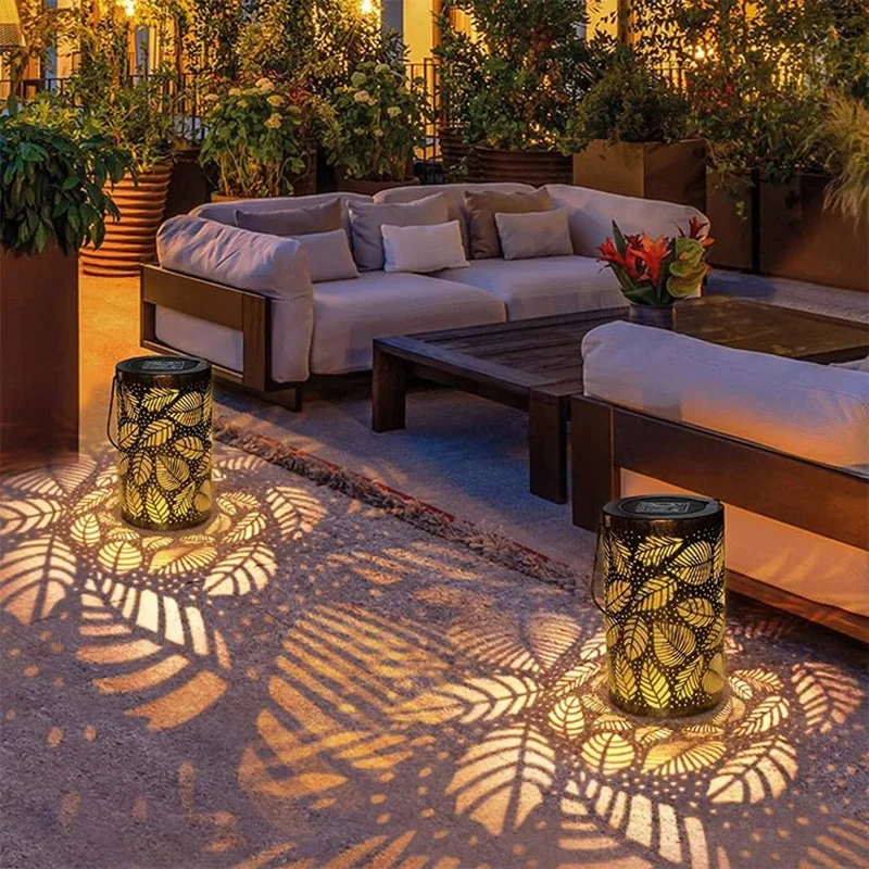 VerdaLux | Kabellose Solarlampe im Blätterdesign für den Garten