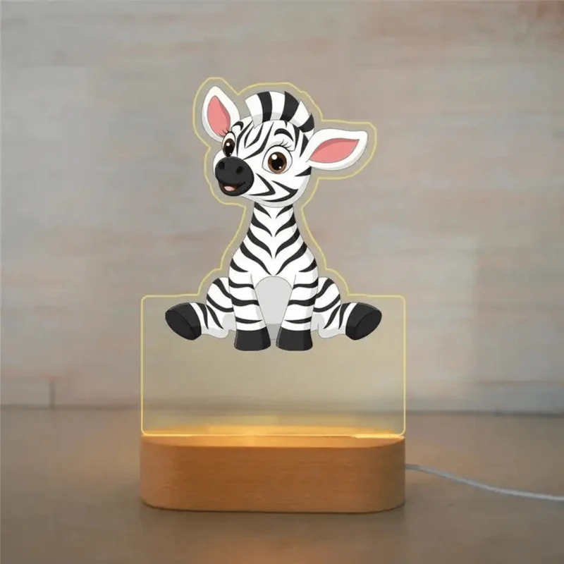 Personalisiertes Nachtlicht mit Tierdesign und Namen für Ihr Kind