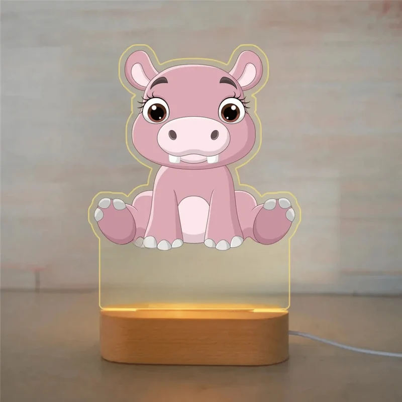 Personalisiertes Nachtlicht mit Tierdesign und Namen für Ihr Kind