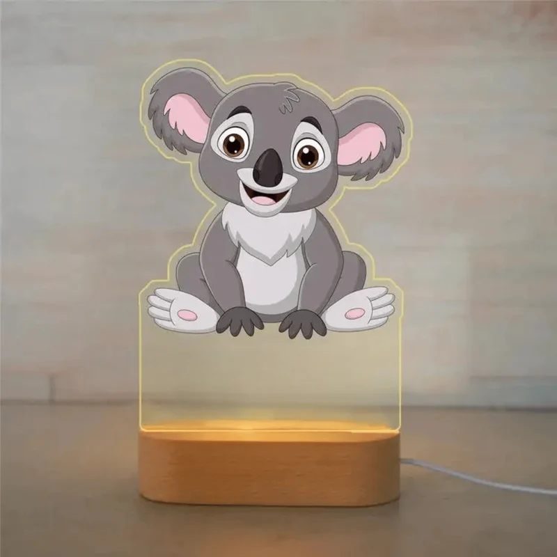 Personalisiertes Nachtlicht mit Tierdesign und Namen für Ihr Kind