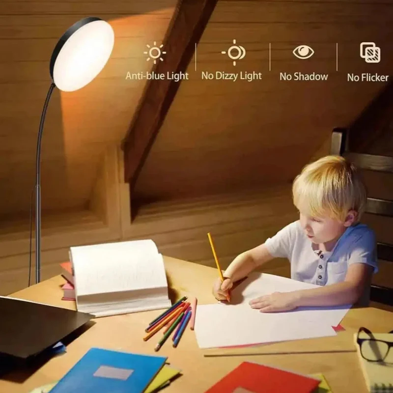LED Stehlampe dimmbar Schwanenhals Leseleuchte
