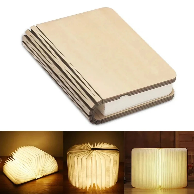 Nachtlicht dimmbar LED Buchform mit 3 Lichtfarben
