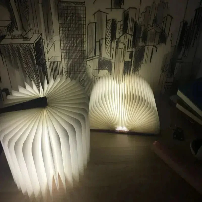 Nachtlicht dimmbar LED Buchform mit 3 Lichtfarben