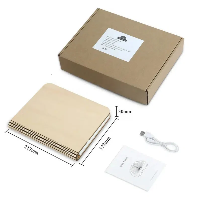 Nachtlicht dimmbar LED Buchform mit 3 Lichtfarben