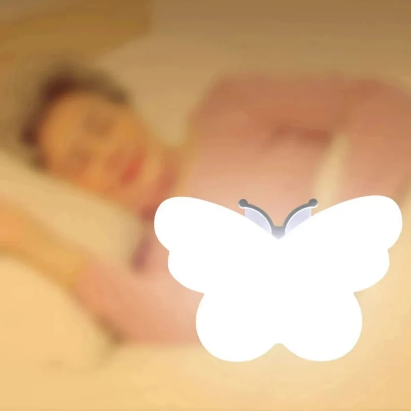 Nachtlicht Steckdose LED Schmetterling mit Dämmerungssensor