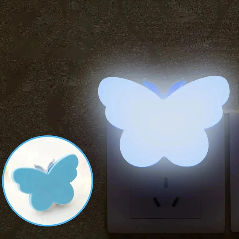Nachtlicht Steckdose LED Schmetterling mit Dämmerungssensor