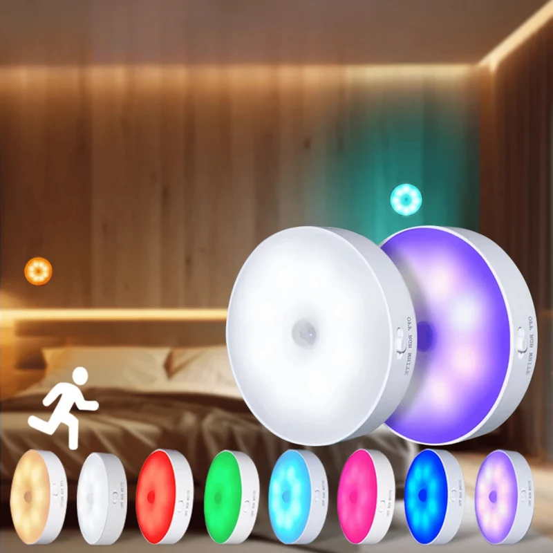 Nachtlicht mit Bewegungsmelder LED Farbwechsel Magnetisch
