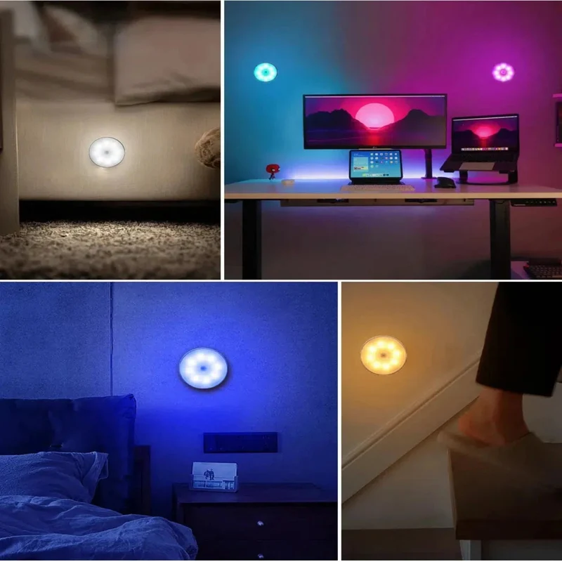 Nachtlicht mit Bewegungsmelder LED Farbwechsel Magnetisch