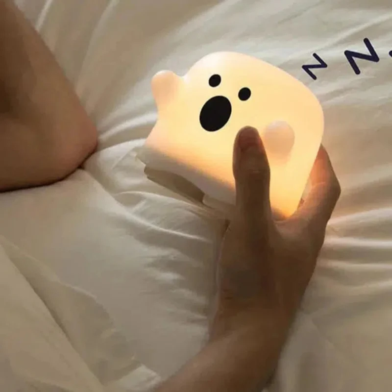 Süßes Geist Nachtlicht mit Silikon LED für Kinderzimmer