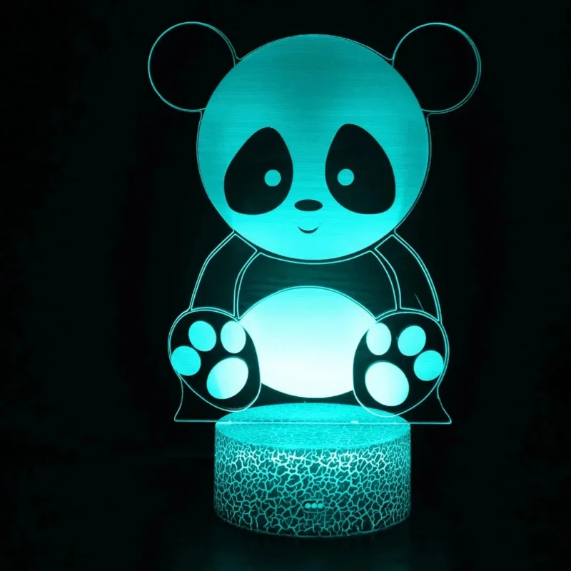 3D LED Nachtlicht Panda – Bezaubernde Schlummerleuchte fürs Kinderzimmer