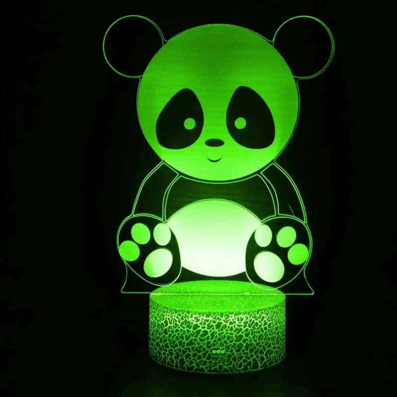 3D LED Nachtlicht Panda – Bezaubernde Schlummerleuchte fürs Kinderzimmer
