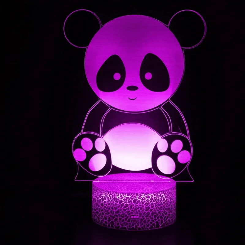 3D LED Nachtlicht Panda – Bezaubernde Schlummerleuchte fürs Kinderzimmer