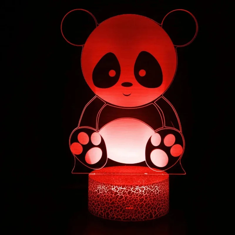 3D LED Nachtlicht Panda – Bezaubernde Schlummerleuchte fürs Kinderzimmer