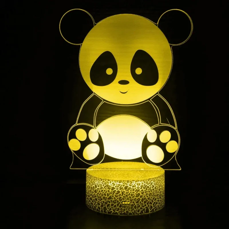 3D LED Nachtlicht Panda – Bezaubernde Schlummerleuchte fürs Kinderzimmer