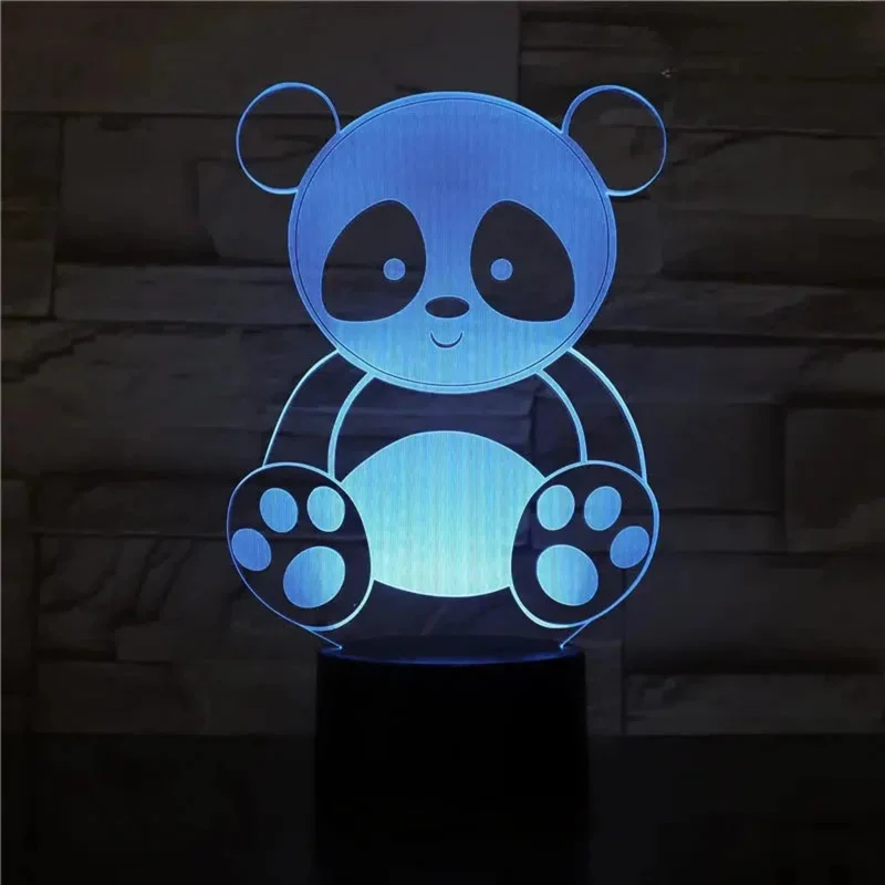 3D LED Nachtlicht Panda – Bezaubernde Schlummerleuchte fürs Kinderzimmer