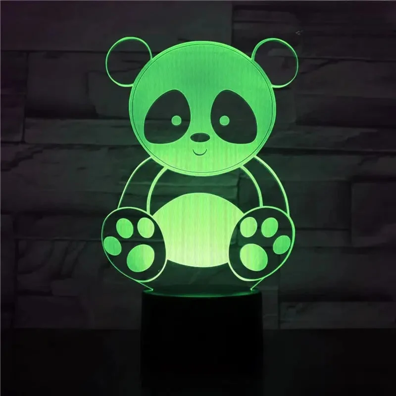 3D LED Nachtlicht Panda – Bezaubernde Schlummerleuchte fürs Kinderzimmer