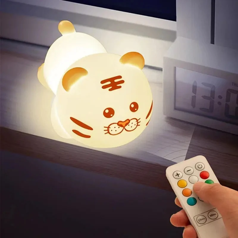 LED Nachtlicht Löwe mit Fernbedienung – Farbenfrohe Schlummerleuchte für Kinder
