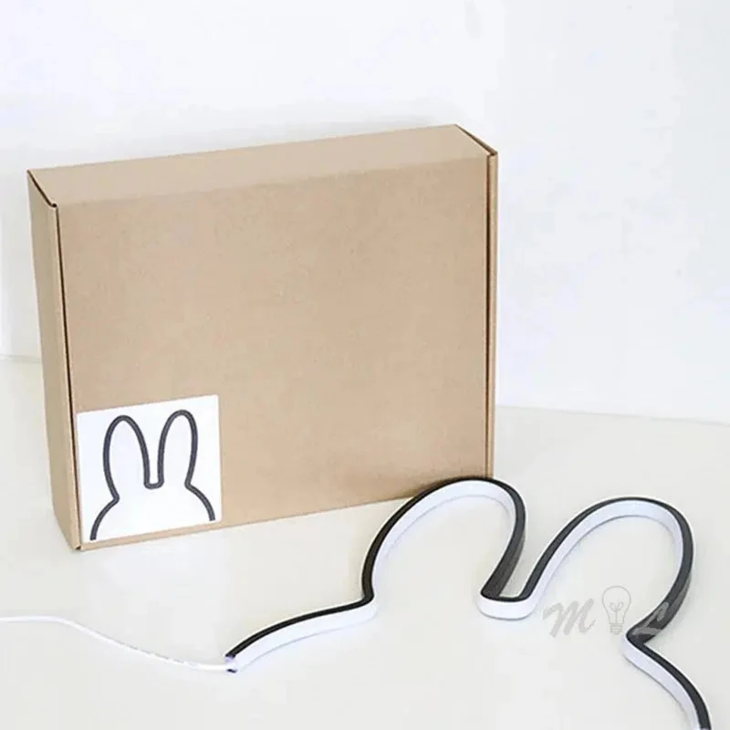 Moderne Nachtlicht Hase LED-Lampe mit USB-Anschluss