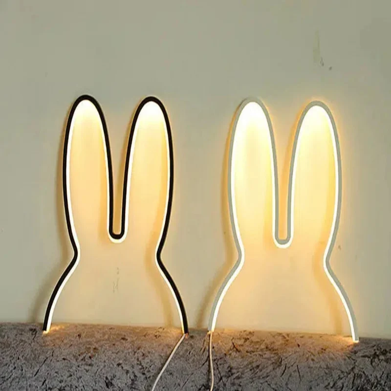 Moderne Nachtlicht Hase LED-Lampe mit USB-Anschluss