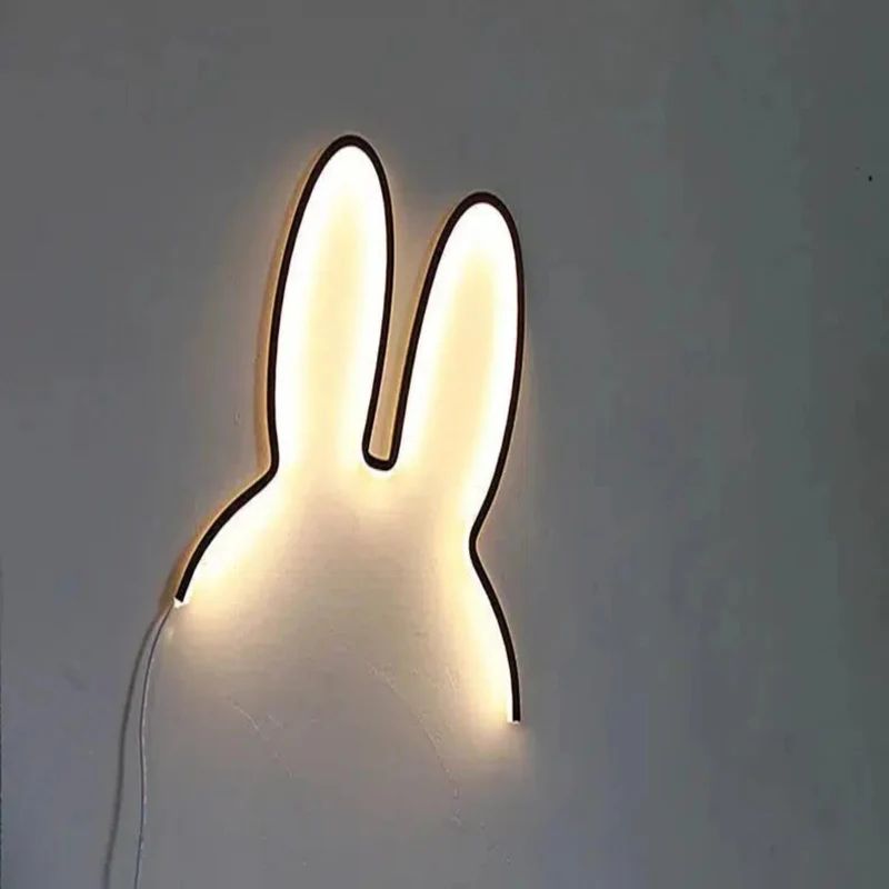 Moderne Nachtlicht Hase LED-Lampe mit USB-Anschluss