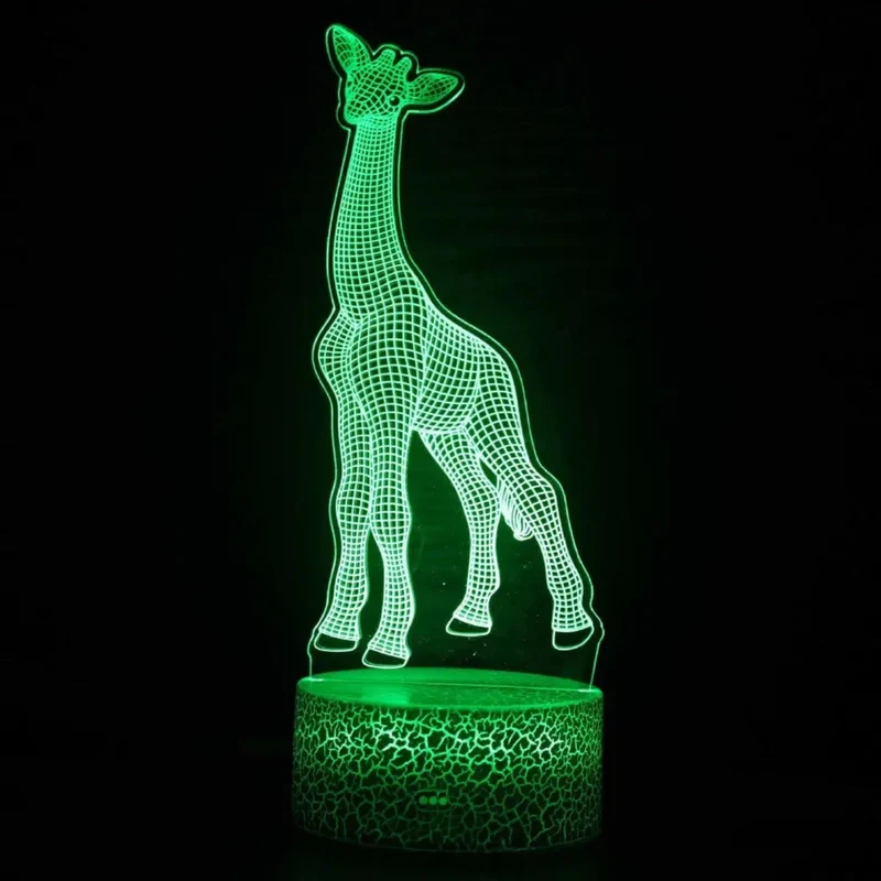 Niedliches Nachtlicht in Giraffenform mit 3D-LED-Beleuchtung