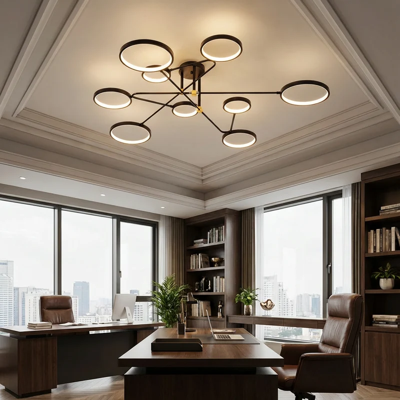 RingLumo | LED-Kronleuchter mit verstellbarer Höhe