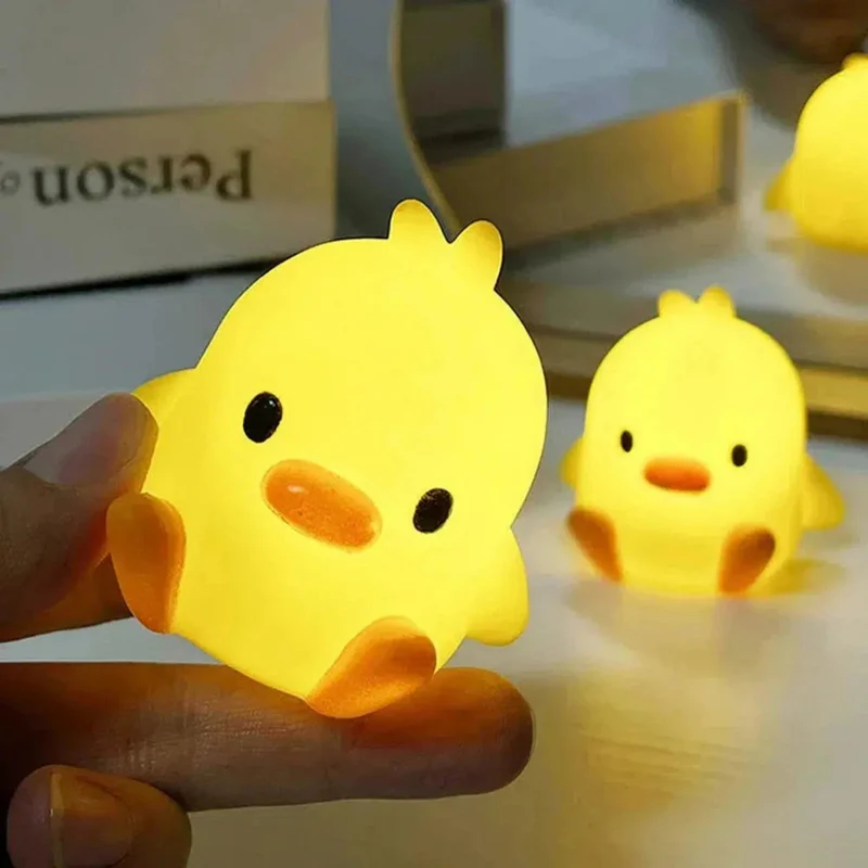 Mini Ente-Küken Nachtlicht LED für Kinder: Süße Schlummerhilfe fürs Kinderzimmer