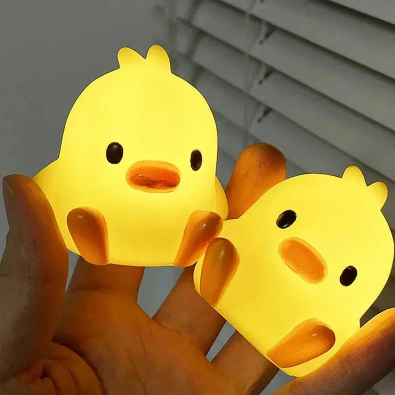 Mini Ente-Küken Nachtlicht LED für Kinder: Süße Schlummerhilfe fürs Kinderzimmer