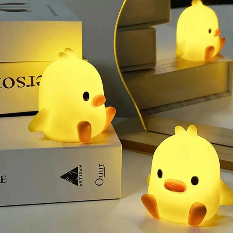 Mini Ente-Küken Nachtlicht LED für Kinder: Süße Schlummerhilfe fürs Kinderzimmer