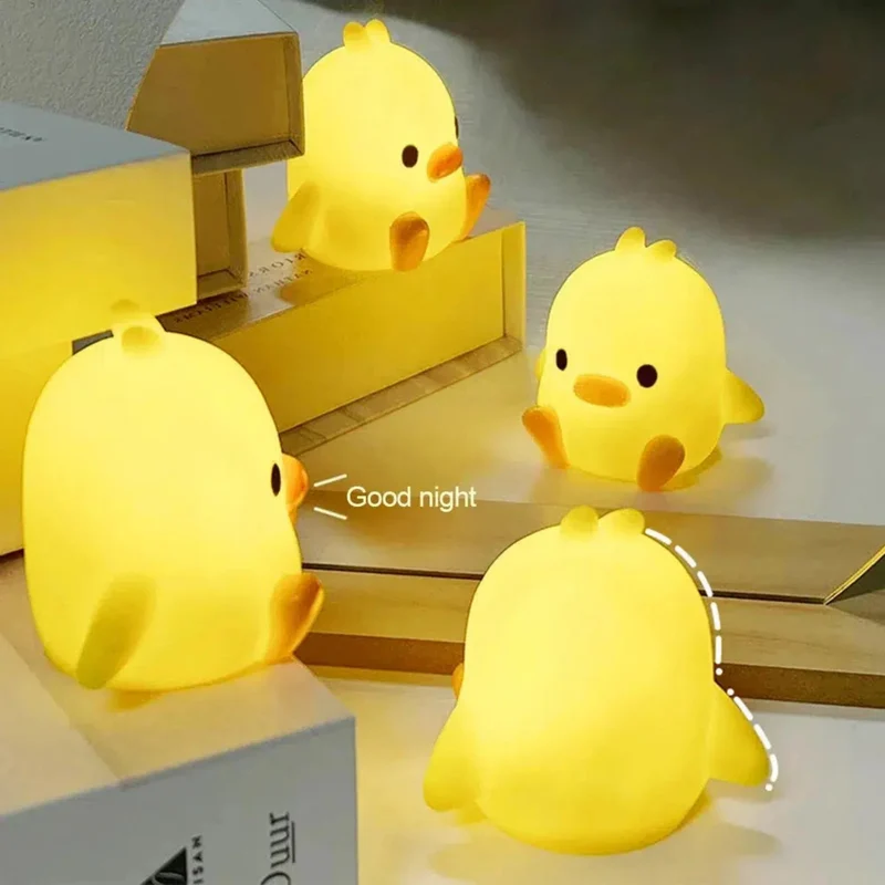 Mini Ente-Küken Nachtlicht LED für Kinder: Süße Schlummerhilfe fürs Kinderzimmer
