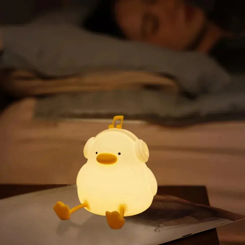 Süßes Enten-Nachtlicht mit USB-Ladefunktion und Touchsensor für Kinder