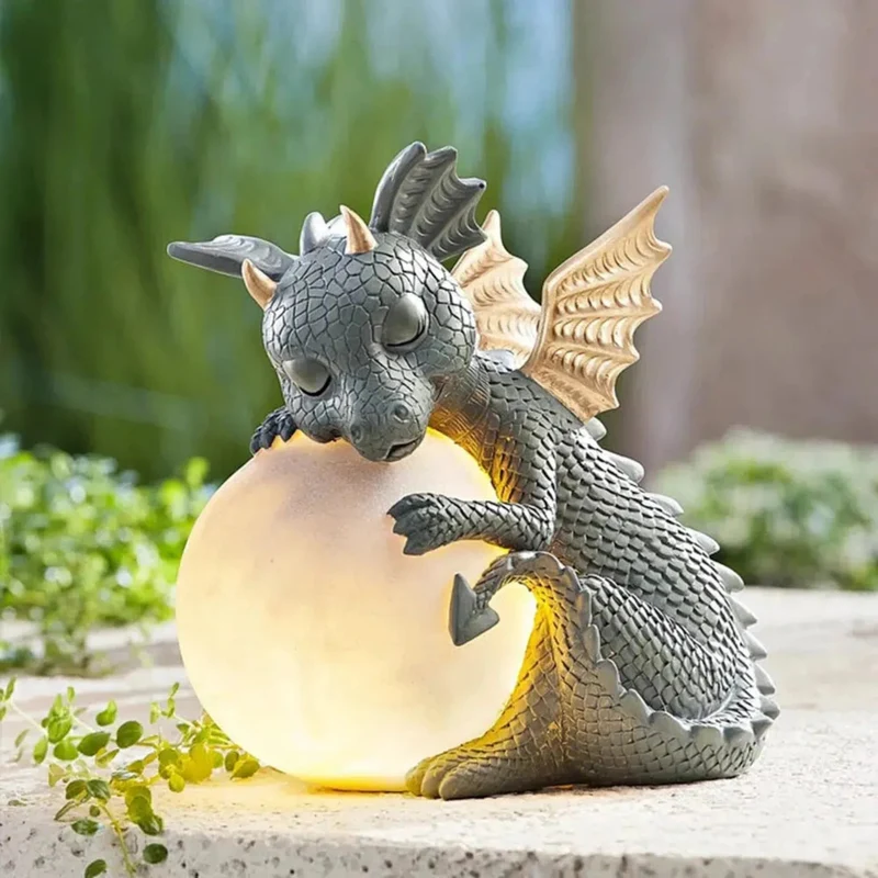 Nachtlicht Dinosaurier auf leuchtendem Mond