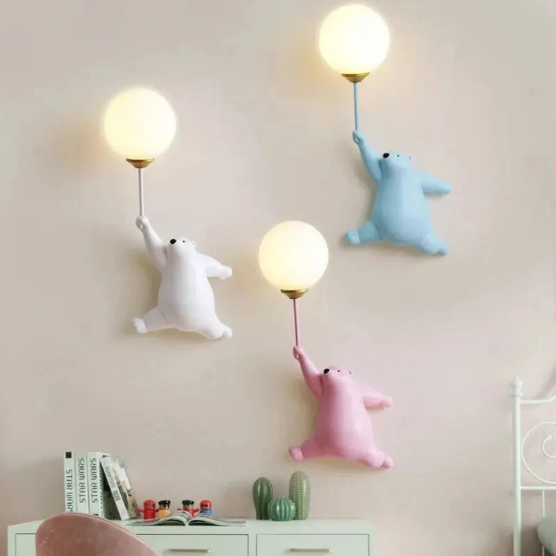Nachtlicht in Bärenform mit LED-Licht für die Wand im Kinderzimmer