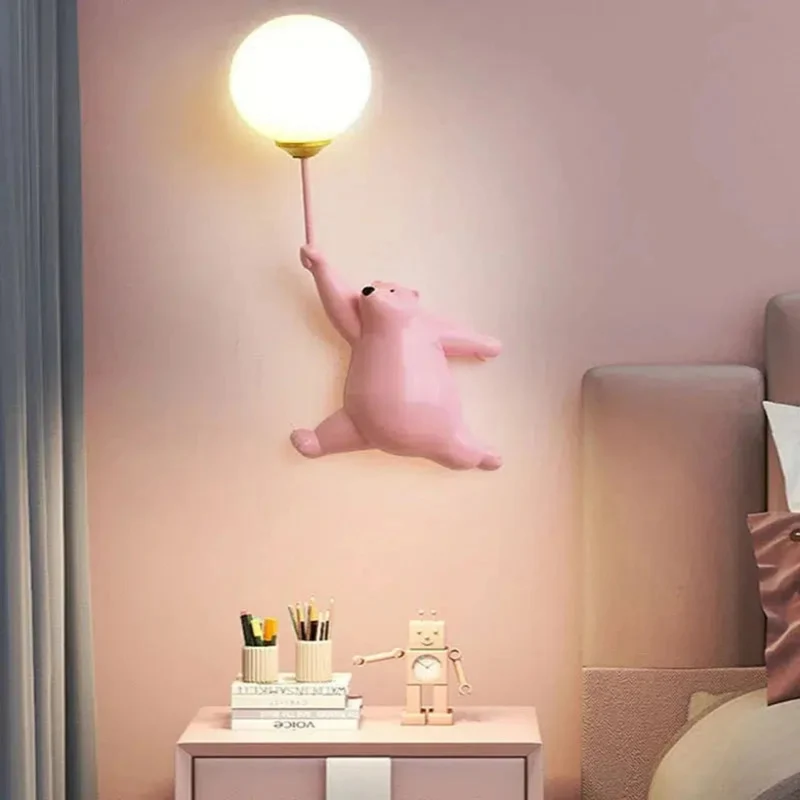 Nachtlicht in Bärenform mit LED-Licht für die Wand im Kinderzimmer