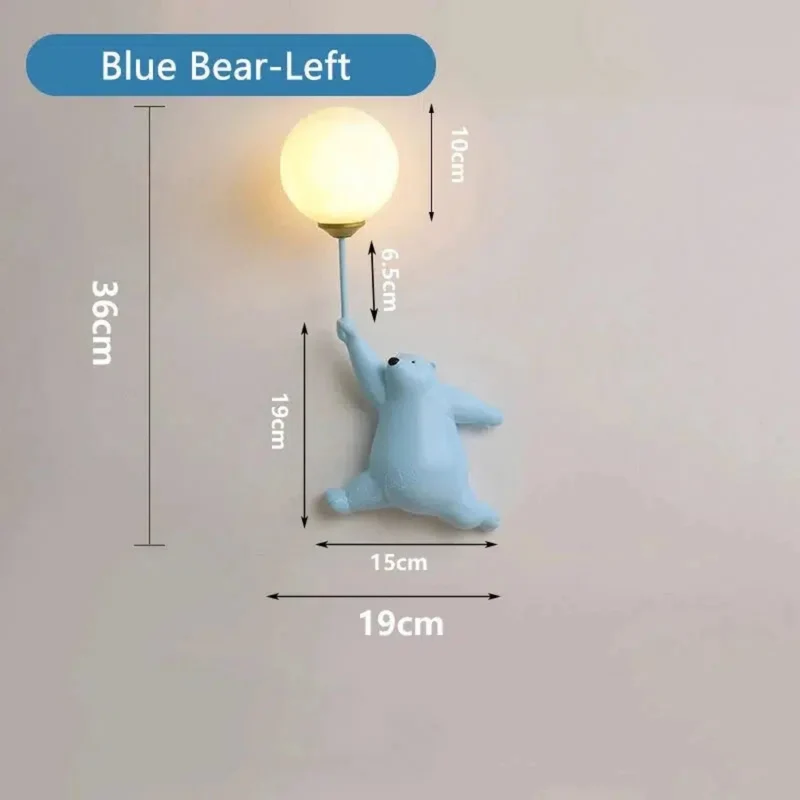 Nachtlicht in Bärenform mit LED-Licht für die Wand im Kinderzimmer