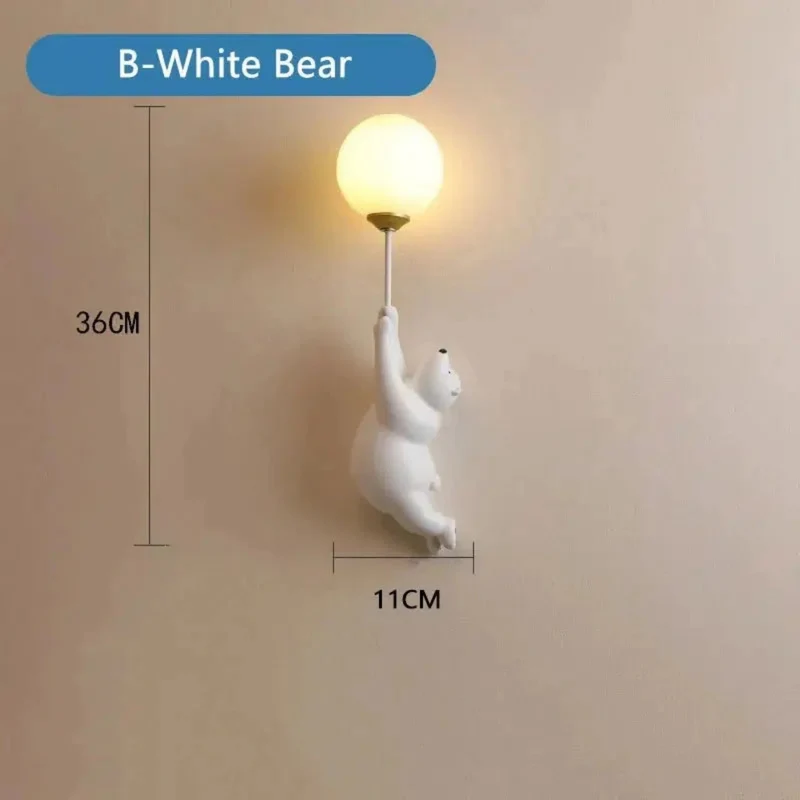 Nachtlicht in Bärenform mit LED-Licht für die Wand im Kinderzimmer