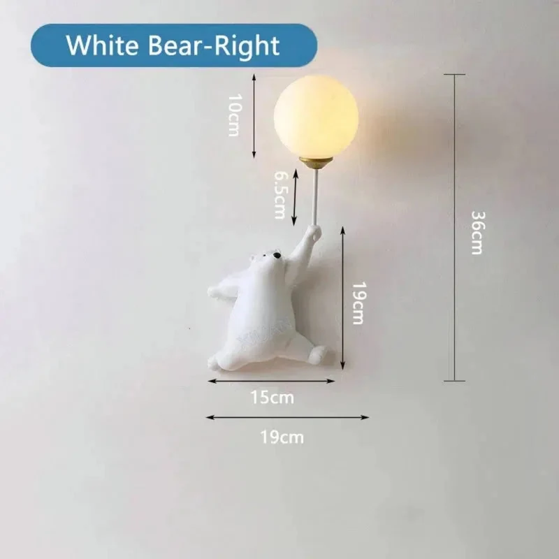 Nachtlicht in Bärenform mit LED-Licht für die Wand im Kinderzimmer