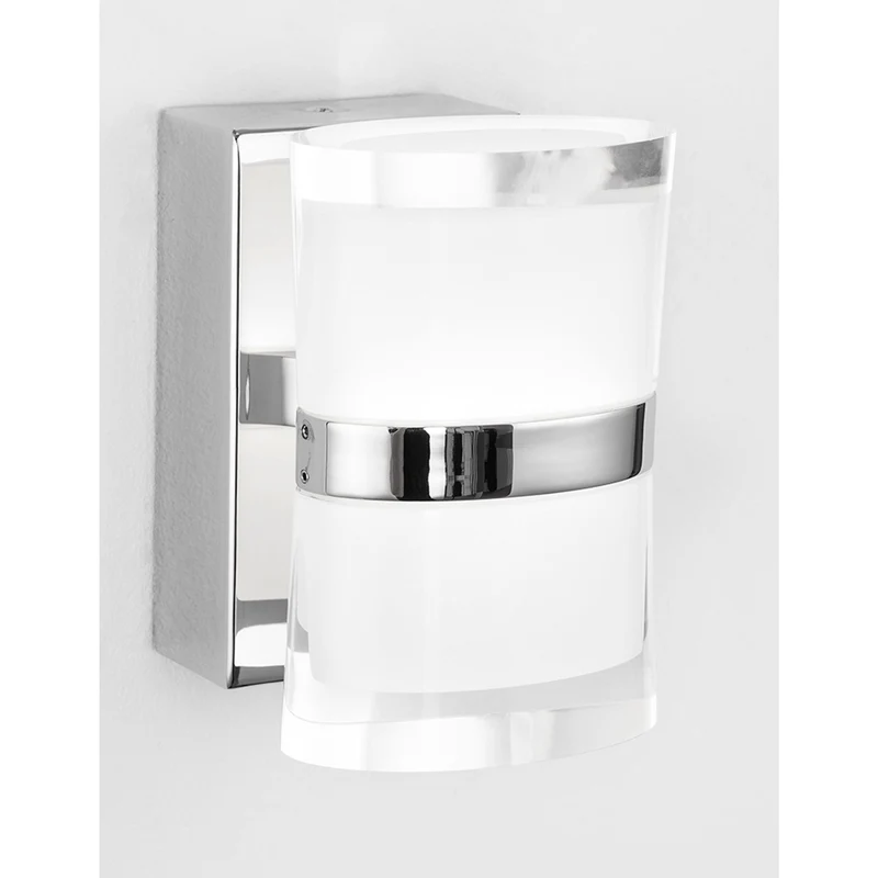 Nova Luce Sabia LED Bad Wandlampe 2 Schirme Chrom
