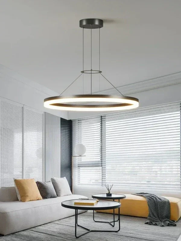 Glimmerora | Moderne Ring-Hängeleuchte für Wohn- & Esszimmer