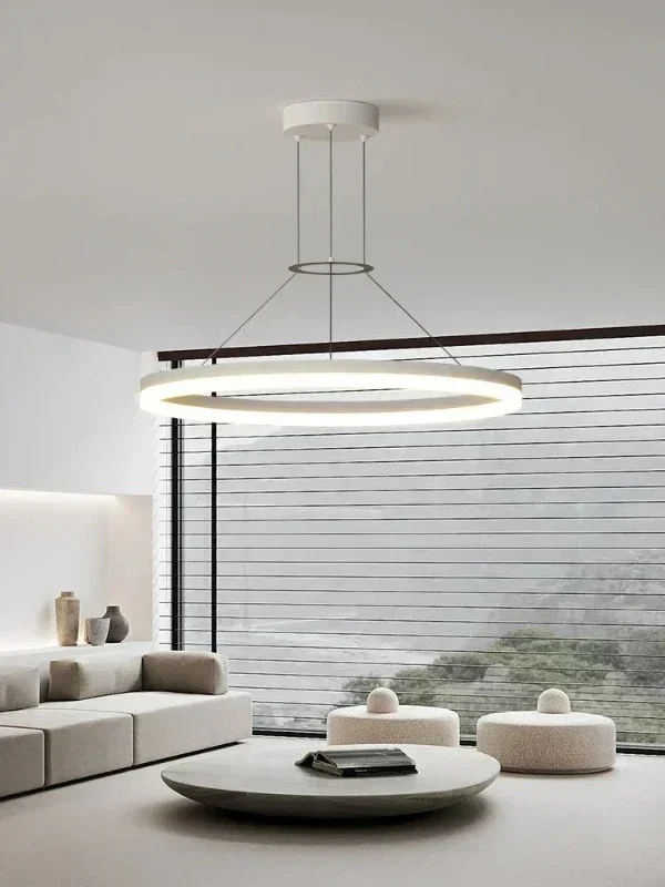Glimmerora | Moderne Ring-Hängeleuchte für Wohn- & Esszimmer