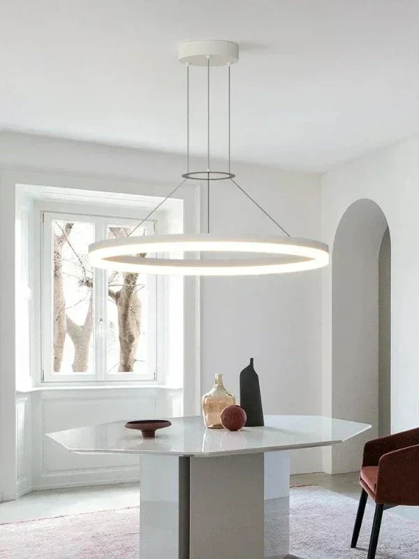 Glimmerora | Moderne Ring-Hängeleuchte für Wohn- & Esszimmer