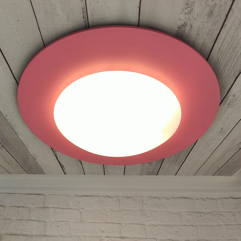 Deckenschale Saturn, Pastellrosé